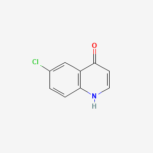 Chemical structure of 6-Chloro-4-quinolinol