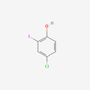 Chemical structure of 4-Chloro-2-iodophenol