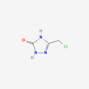 Chemical structure of 3-(Chloromethyl)-1,2,4-triazolin-5-one