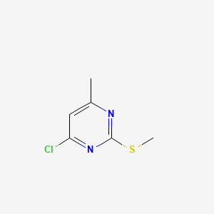 Chemical structure of 4-Chloro-6-methyl-2-(methylthio)pyrimidine