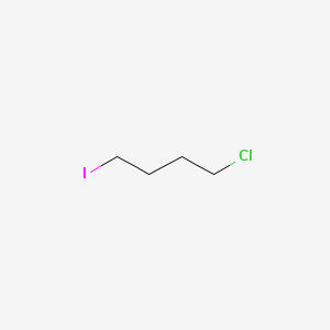 Chemical structure of 1-Chloro-4-iodobutane (stabilized with Copper chip)