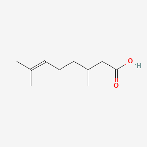 Chemical structure of Citronellic Acid