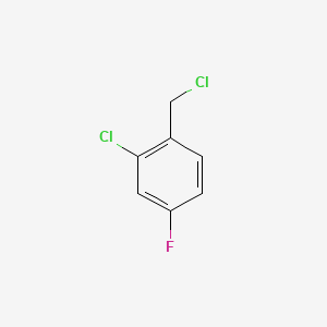 Chemical structure of 2-Chloro-4-fluorobenzyl Chloride