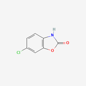 Chemical structure of 6-Chloro-2-benzoxazolinone