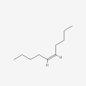 Chemical structure of cis-5-Decene