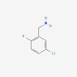 Chemical structure of 5-Chloro-2-fluorobenzylamine