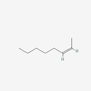 Chemical structure of cis-2-Octene