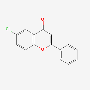 Chemical structure of 6-Chloroflavone
