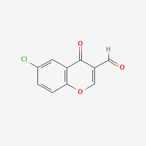 Chemical structure of 6-Chloro-3-formylchromone