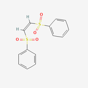 Chemical structure of cis-1,2-Bis(phenylsulfonyl)ethylene
