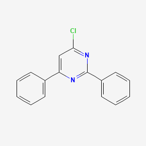 Chemical structure of 4-Chloro-2,6-diphenylpyrimidine