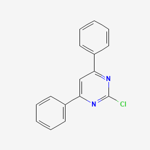 Chemical structure of 2-Chloro-4,6-diphenylpyrimidine