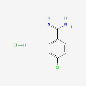 Chemical structure of 4-Chlorobenzamidine Hydrochloride