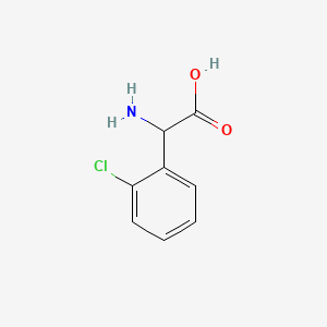 Chemical structure of 2-(2-Chlorophenyl)glycine