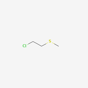 Chemical structure of 2-Chloroethyl Methyl Sulfide