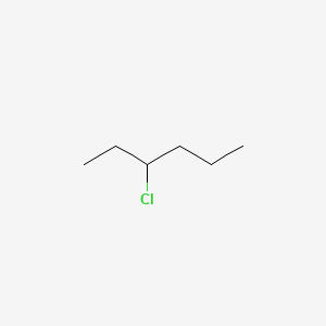 Chemical structure of 3-Chlorohexane