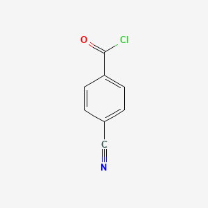 Chemical structure of 4-Cyanobenzoyl Chloride