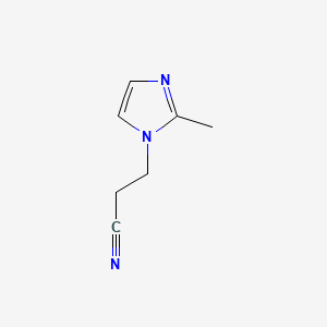 Chemical structure of 1-(2-Cyanoethyl)-2-methylimidazole