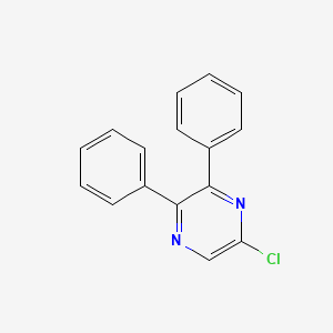 Chemical structure of 5-Chloro-2,3-diphenylpyrazine