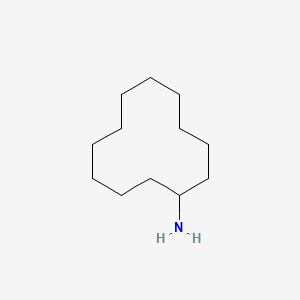 Chemical structure of Cyclododecylamine