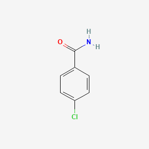 Chemical structure of 4-Chlorobenzamide