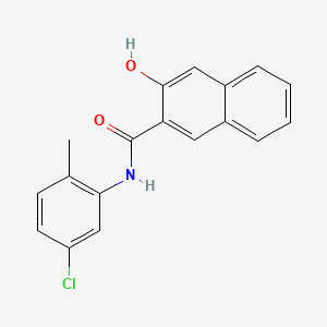 Chemical structure of 5'-Chloro-3-hydroxy-2'-methyl-2-naphthanilide