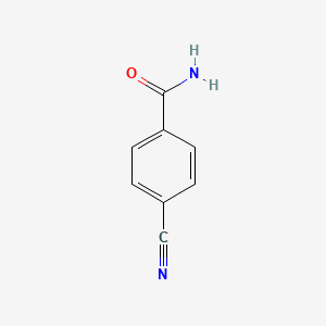 Chemical structure of 4-Cyanobenzamide