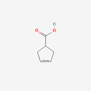 Chemical structure of 3-Cyclopentene-1-carboxylic Acid