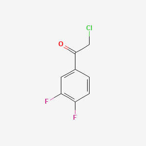 Chemical structure of 2-Chloro-3',4'-difluoroacetophenone