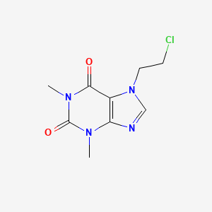 Chemical structure of 7-(2-Chloroethyl)theophylline