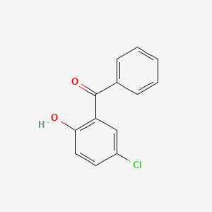 Chemical structure of 5-Chloro-2-hydroxybenzophenone