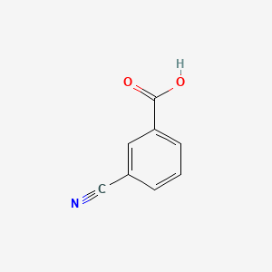 Chemical structure of 3-Cyanobenzoic Acid