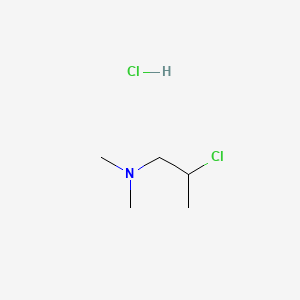 Chemical structure of 2-Chloro-1-(dimethylamino)propane Hydrochloride