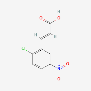 Chemical structure of 2-Chloro-5-nitrocinnamic Acid