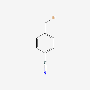 Chemical structure of 4-Cyanobenzyl Bromide