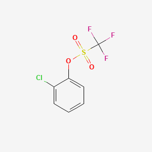 Chemical structure of 2-Chlorophenyl Trifluoromethanesulfonate
