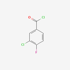 Chemical structure of 3-Chloro-4-fluorobenzoyl Chloride