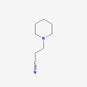 Chemical structure of 1-(2-Cyanoethyl)piperidine