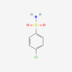 Chemical structure of 4-Chlorobenzenesulfonamide