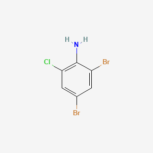 Chemical structure of 2-Chloro-4,6-dibromoaniline