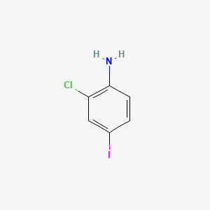 Chemical structure of 2-Chloro-4-iodoaniline