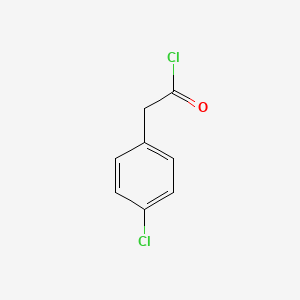 Chemical structure of 4-Chlorophenylacetyl Chloride