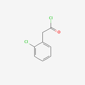 Chemical structure of 2-Chlorophenylacetyl Chloride