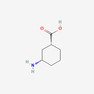 Chemical structure of cis-3-Aminocyclohexanecarboxylic Acid