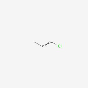 Chemical structure of 1-Chloro-1-propene (cis- and trans- mixture)