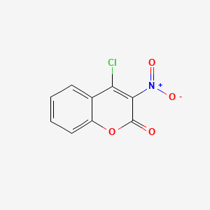 Chemical structure of 4-Chloro-3-nitrocoumarin