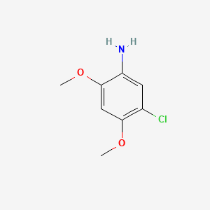 Chemical structure of 5-Chloro-2,4-dimethoxyaniline