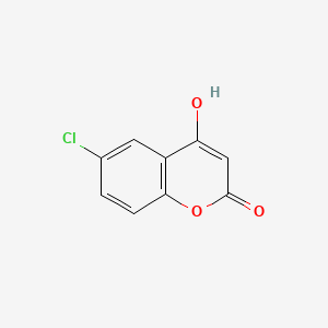 Chemical structure of 6-Chloro-4-hydroxycoumarin