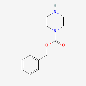 Chemical structure of 1-Carbobenzoxypiperazine
