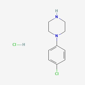 Chemical structure of 1-(4-Chlorophenyl)piperazine Hydrochloride